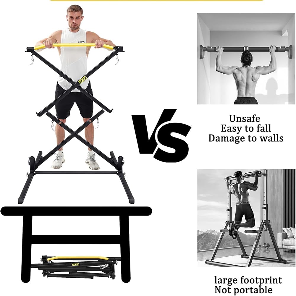 Amazon | 折りたたみ懸垂バーステーション、屋外懸垂バースタンド